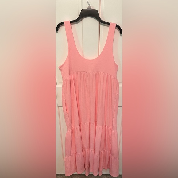 Free People Reel Love Midi Dress in Electric Pink - Picture 3 of 6